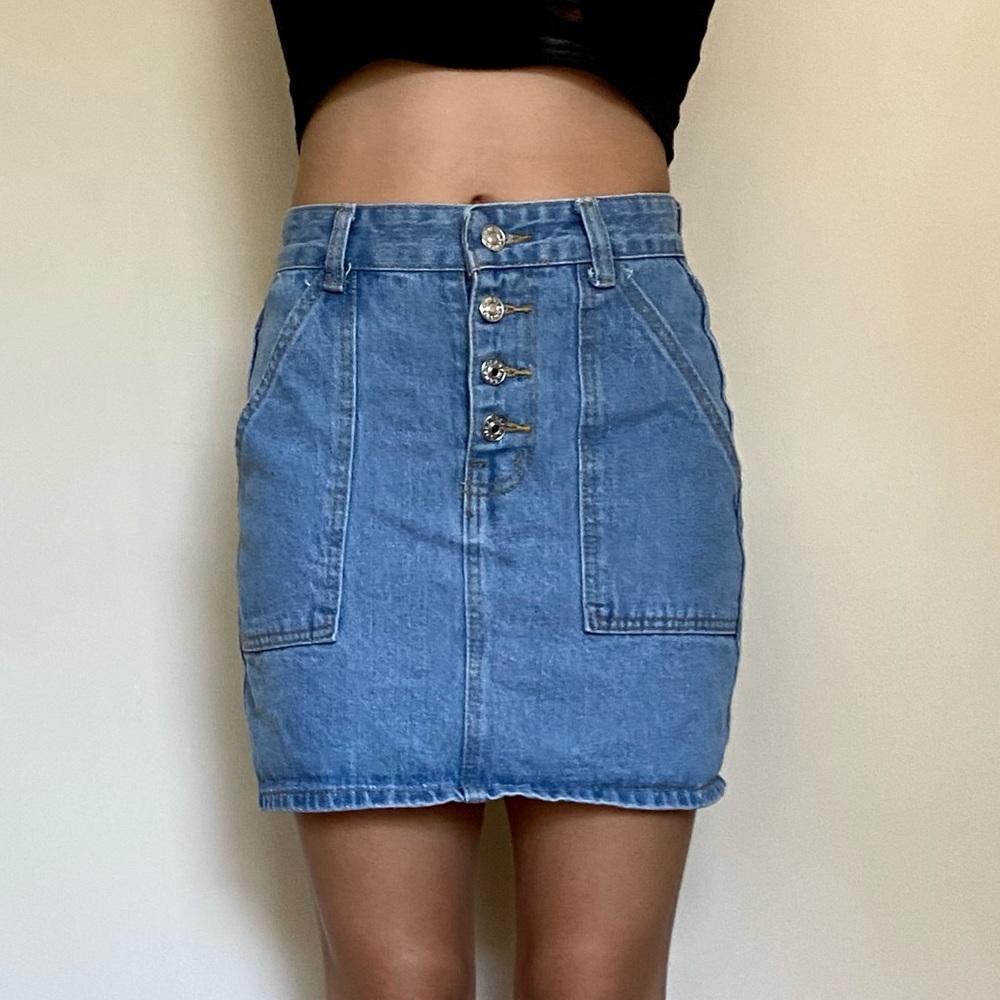 DENIM MINI SKIRT